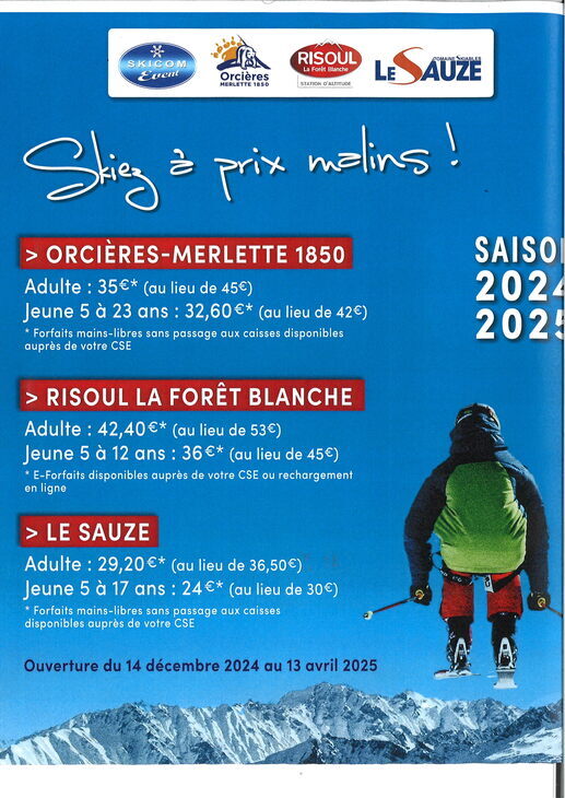 ORCIERES-MERLETTE RISOUL LE SAUZE 2024/2025