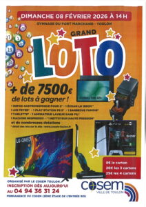 Grand LOTO du C.O.S.E.M le 08 Février 2026