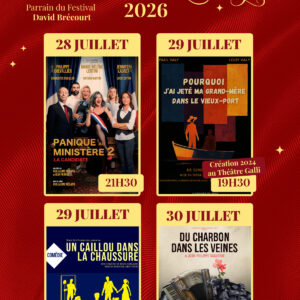 FESTIVAL DE THEATRE GALLI à SANARY 2026