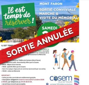 ANNULATION DE LA RANDONNÉE